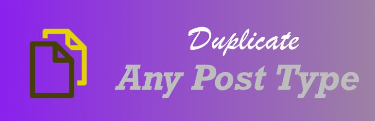 Duplicate Post Page And Any Custom Post