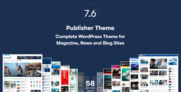 Publisher 7.6.0 Nulled Newspaper and Magazine Wordpress Theme